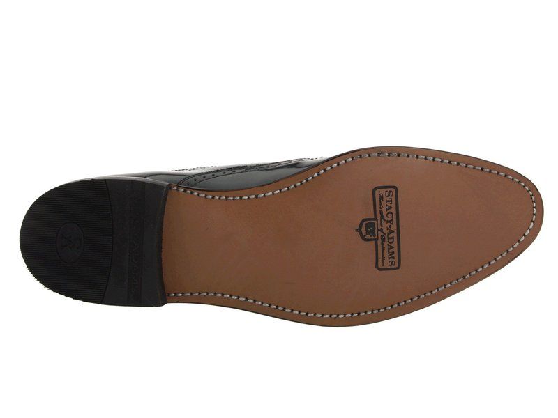 ステイシーアダムス メンズ シューズ オックスフォード ウィングチップ Stacy Adams Dayton Wingtip Black w White ホワイト