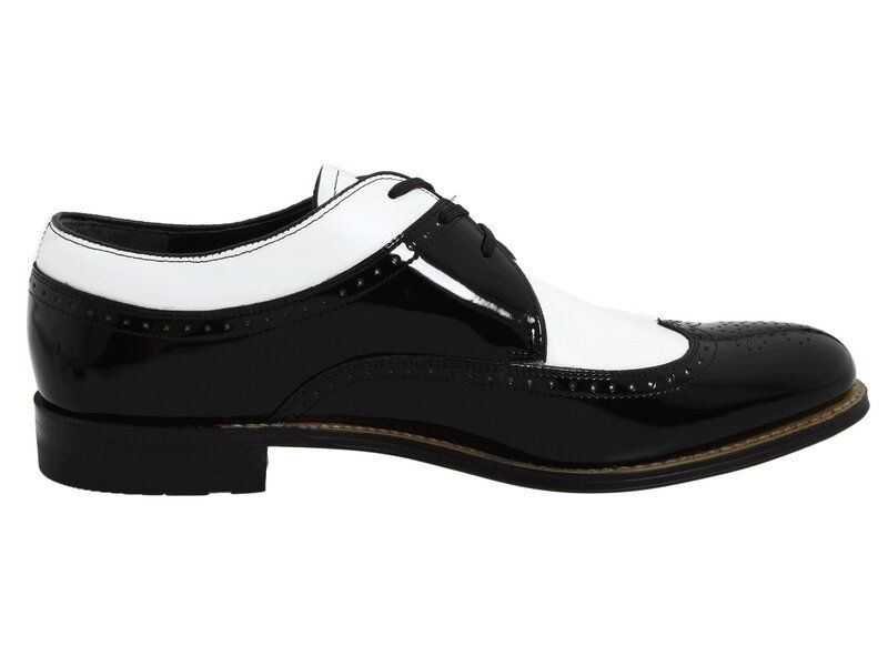 ステイシーアダムス メンズ シューズ オックスフォード ウィングチップ Stacy Adams Dayton Wingtip Black w White ホワイト