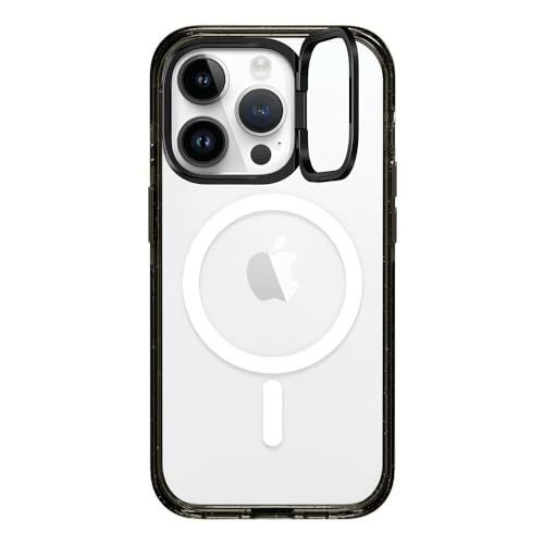 CASETiFY インパクトリングスタンド iPhone 15 Pro ケース [スタンド機能/MagSafe対応/耐衝撃] - クリア ブラックe 79911caa