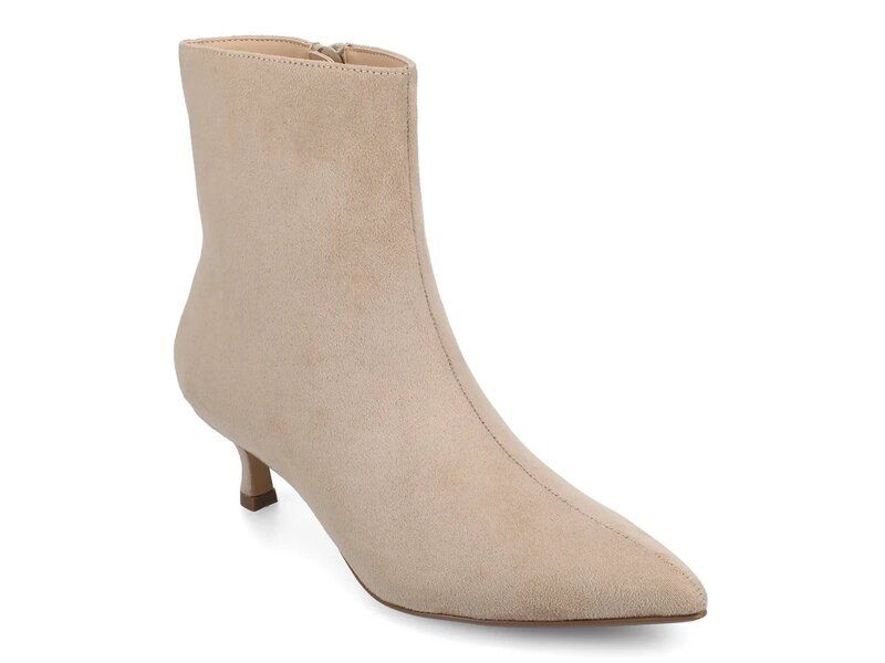 ジャーニー レディース シューズ ブーツ・レインブーツ Journee Arely Bootie Beige Suede ベージュ