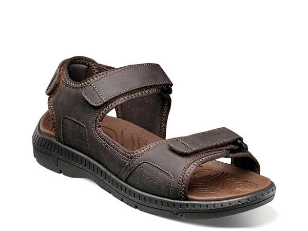 ノンブッシュ メンズ シューズ サンダル Nunn Bush Laguna Sandal Dark Brown ブラウン