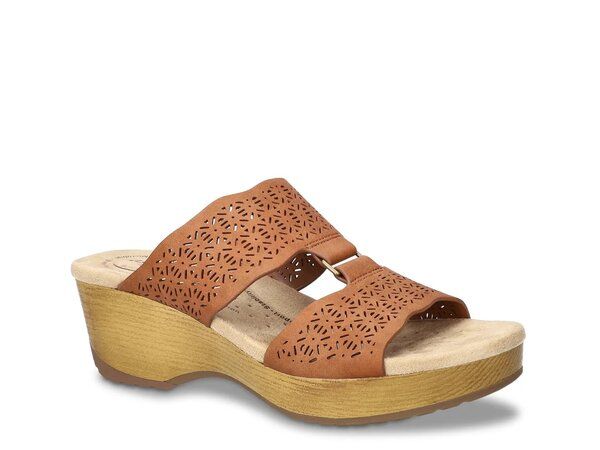 イージーストリート レディース シューズ サンダル Easy Works by Easy Street Rin Sandal Brown ブラウン