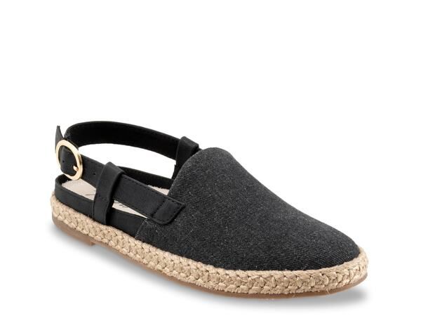 トロッターズ レディース シューズ パンプス Trotters Paisley Espadrille Flat Black ブラック