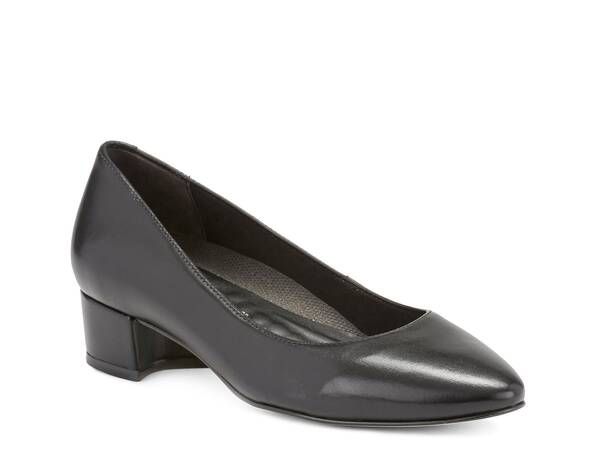 ロスハンマーソン レディース シューズ パンプス Ros Hommerson Heidi Pump Black Leather ブラック