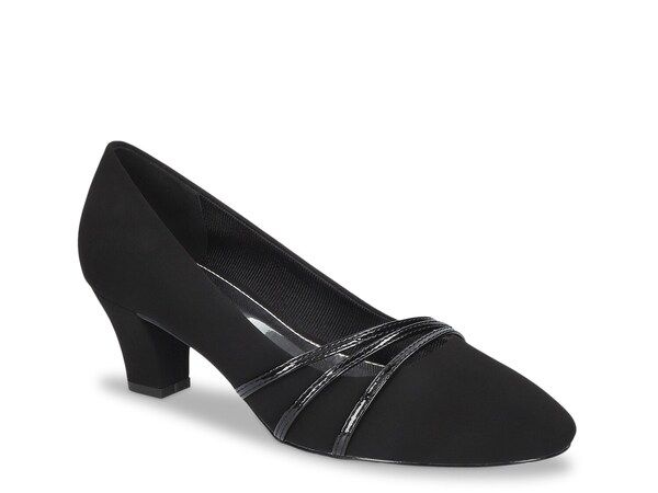 イージーストリート レディース シューズ パンプス Easy Street Cristiny Pump Black Fabric ブラック