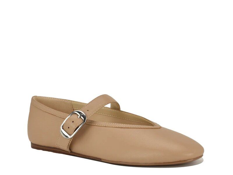 ナインウェスト レディース シューズ パンプス Nine West Vancee Mary Jane Flat Natural Beige Leather ベージュ