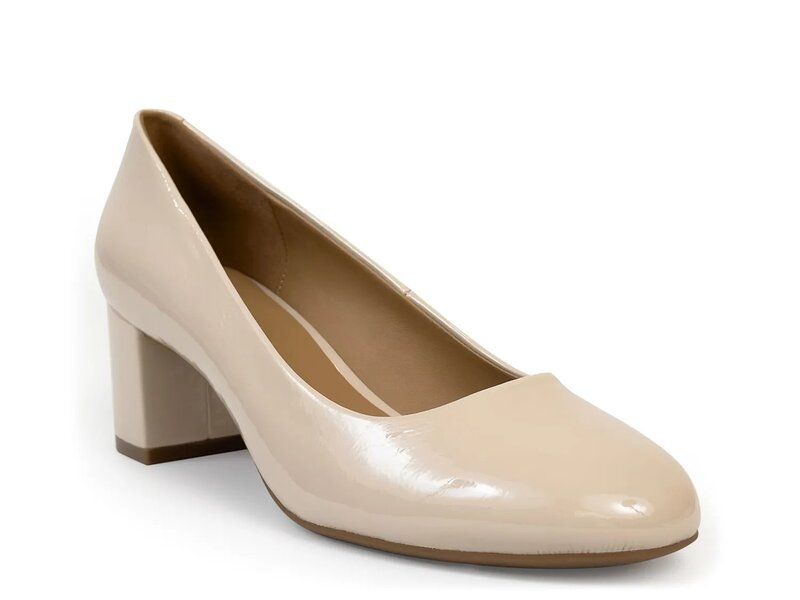 エアロソールズ レディース シューズ パンプス Aerosoles Ebel Pump Stone Patent Synthetic ストーン
