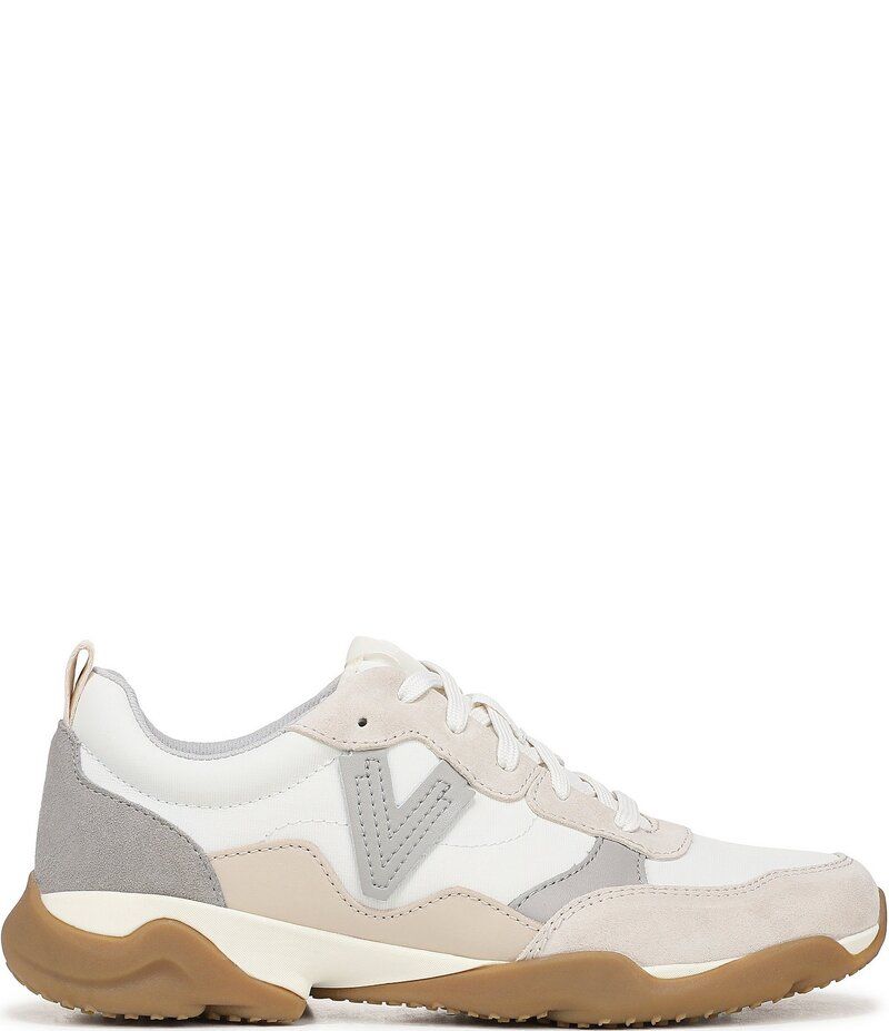 バイオニック レディース シューズ スニーカー レース レザー Vionic Walk Slim Glide Sleek Leather Lace Up Sneakers Ivory Multi アイ