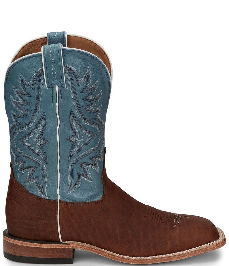 トニーラマ メンズ シューズ ブーツ・レインブーツ Tony Lama Mens Avett Western Boots MapleBlue ブルー