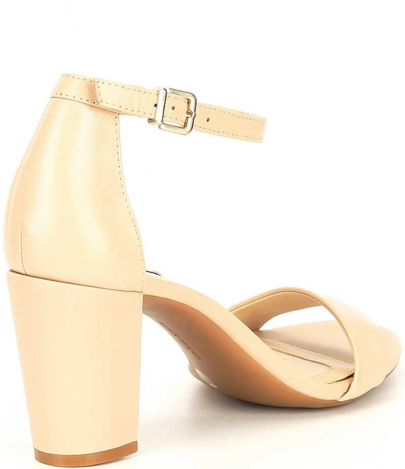 アレックスマリー レディース シューズ ヒール サンダル アンクル レザー Alex Marie Halmar Ankle Strap Leather Block Heel Sandals Neutr