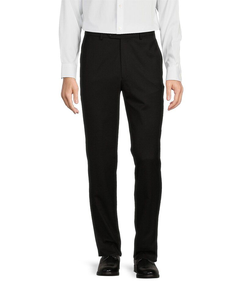 ハート シャフナー マルクス メンズ ボトムス カジュアルパンツ パンツ Hart Schaffner Marx Chicago Classic Fit Black PreTailored Flat