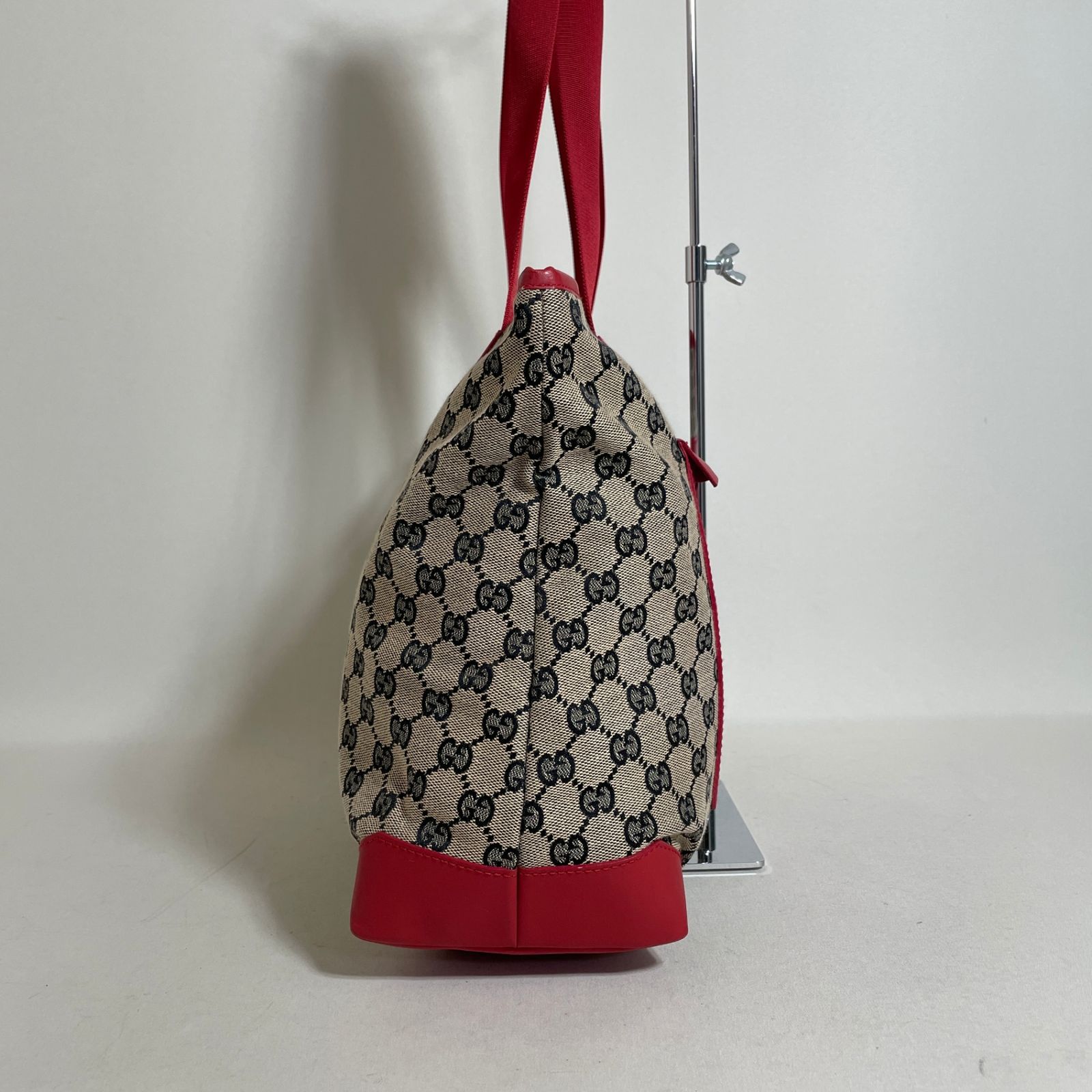 2605-308｜美品｜グッチ GGキャンバス トートバッグ レッド - メルカリ