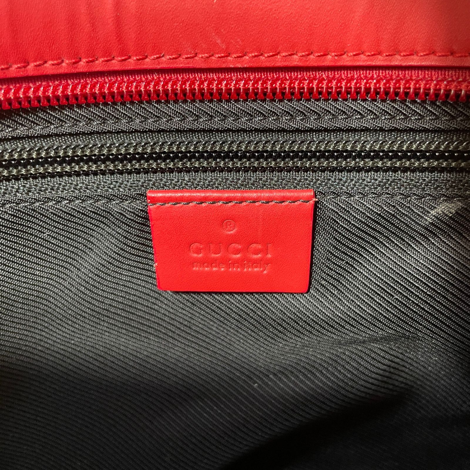 2605-308｜美品｜グッチ GGキャンバス トートバッグ レッド - メルカリ