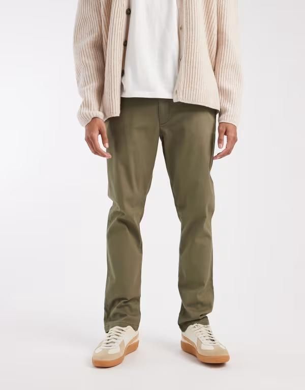 エイソス メンズ ボトムス カジュアルパンツ ASOS DESIGN slim chinos Khaki カーキ