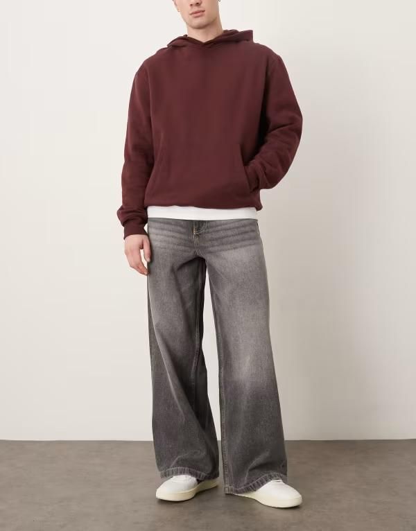 エイソス メンズ ボトムス デニムパンツ ジーンズ ASOS DESIGN loose jeans in washed gray グレー
