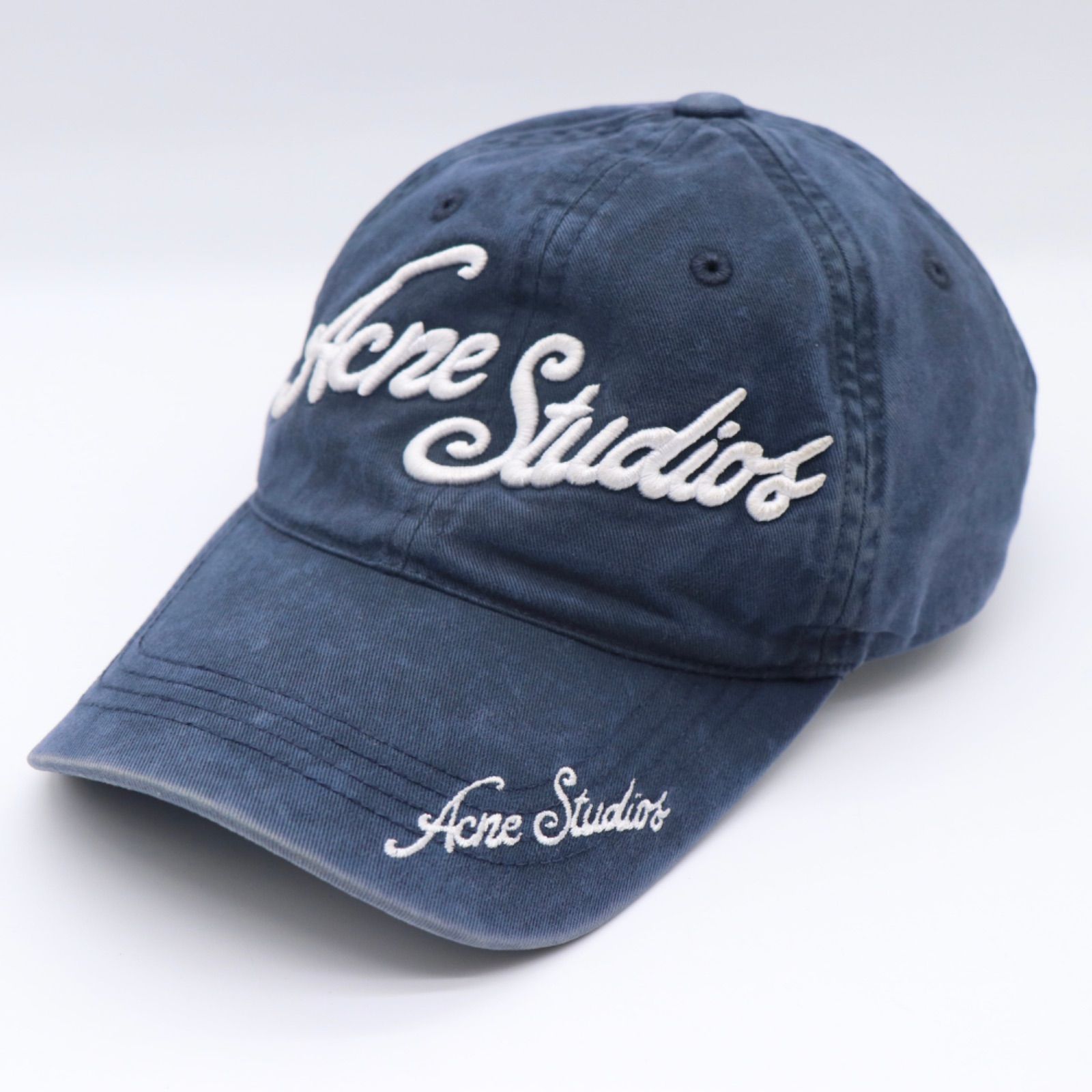 【現行品】【良品】Acne Studios ロゴ キャップ 帽子 メンズ コットン ブルー アクネストゥディオス 23,520円