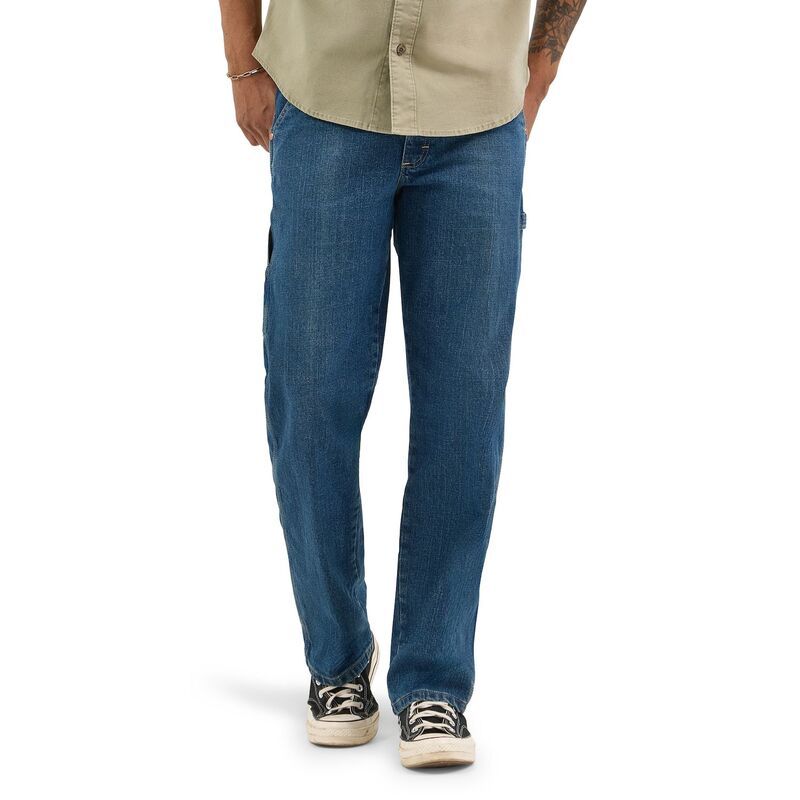 ラングラー メンズ ボトムス デニムパンツ ジーンズ Mens Wrangler StraightLeg Carpenter Jeans Rodeo Blue ブルー