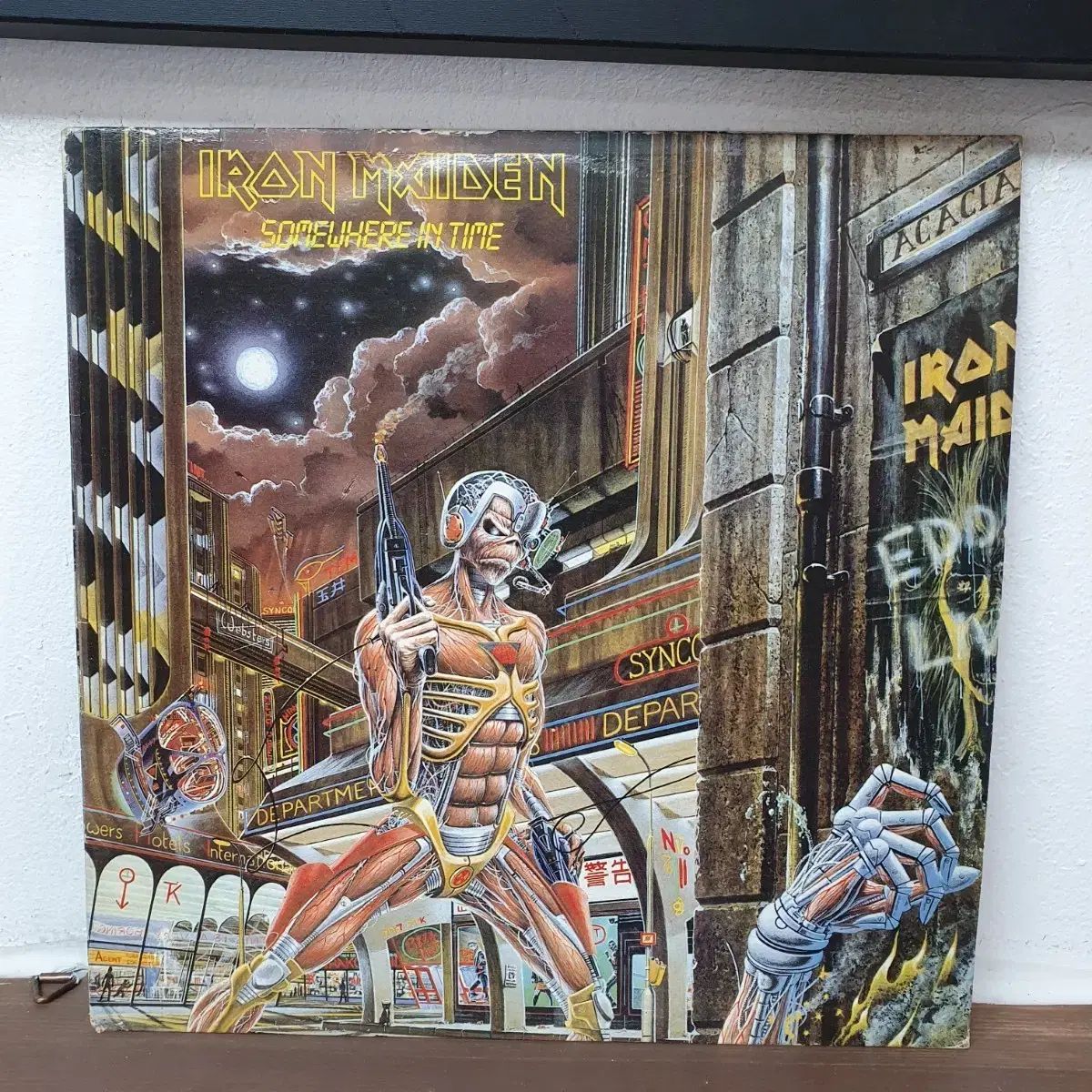 アイアン メイデン Somewhere In Time LP 1987 オアシス