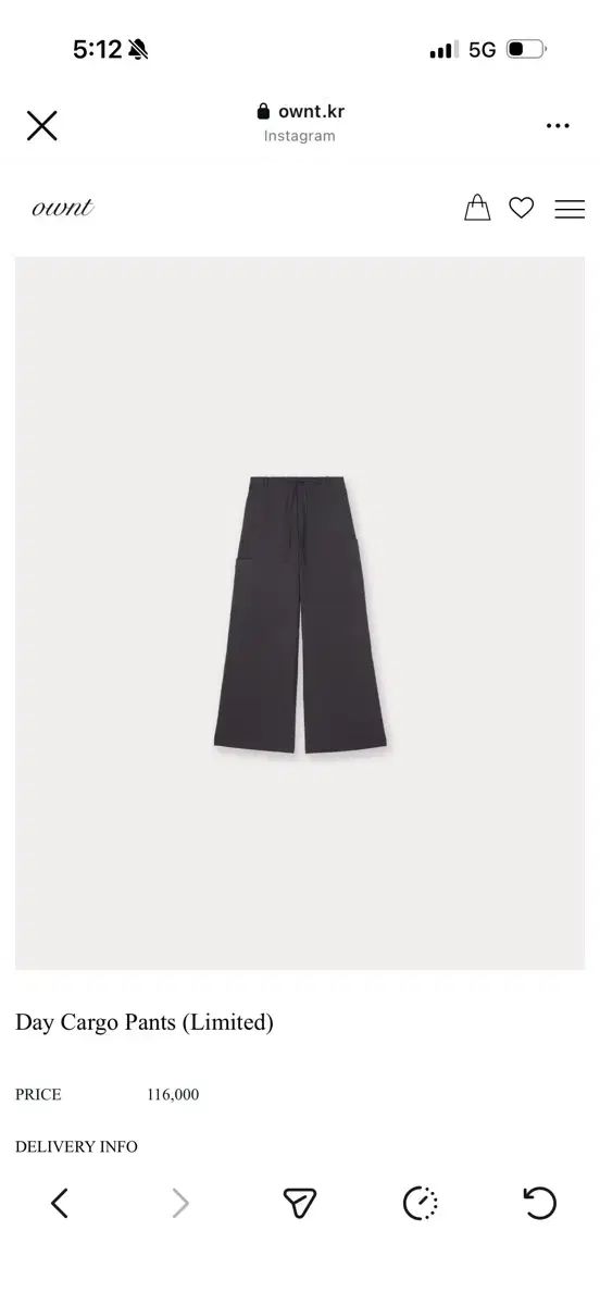 新品) ONT デイ カーゴ パンツ S