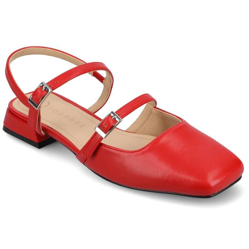 ジュルネ コレクション レディース シューズ サンダル Journee Collection Tru Comfort Foam Gretchenn Womens Flats Red レッド