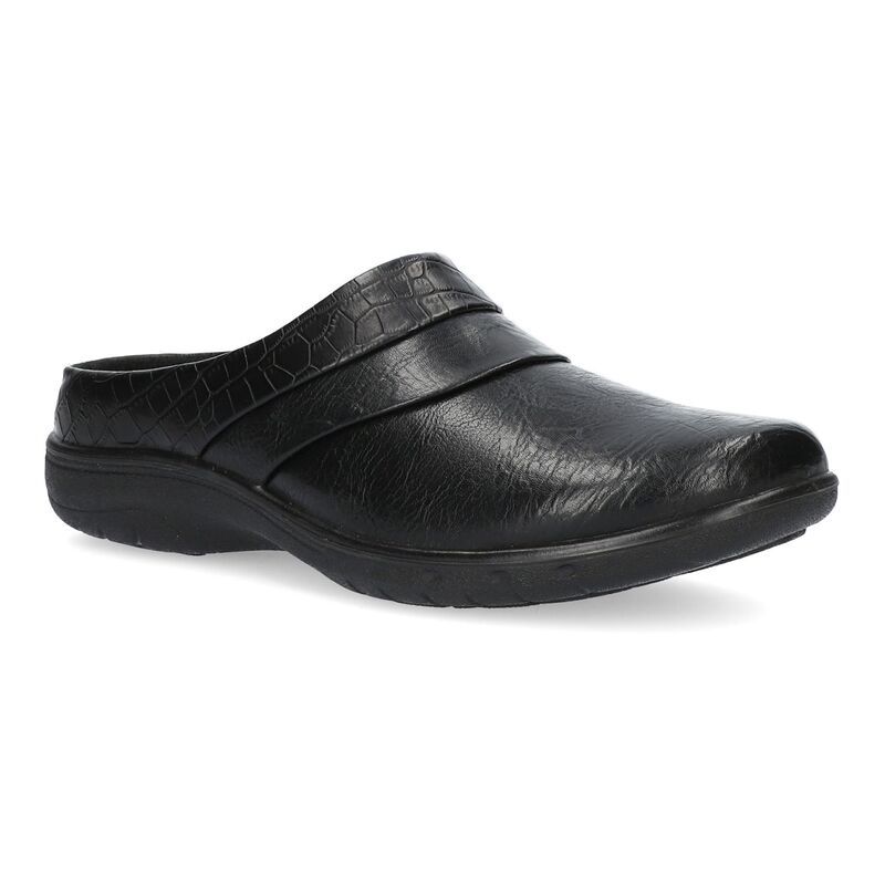 イージーストリート レディース シューズ サンダル Easy Street Swing Womens Mules Black Croco ブラック