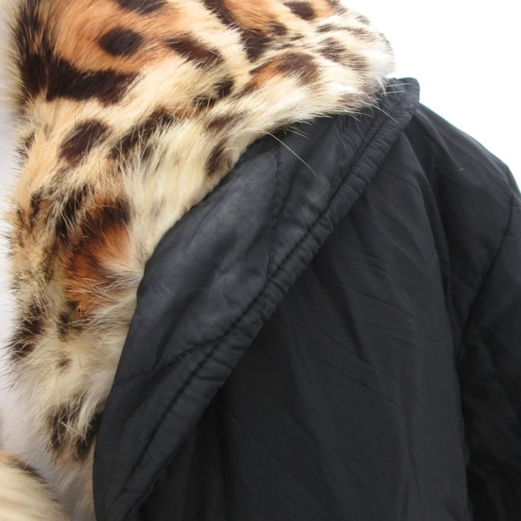 エルマノシェルビーノ ERMANNO SCERVINO フーデットコート レオパード