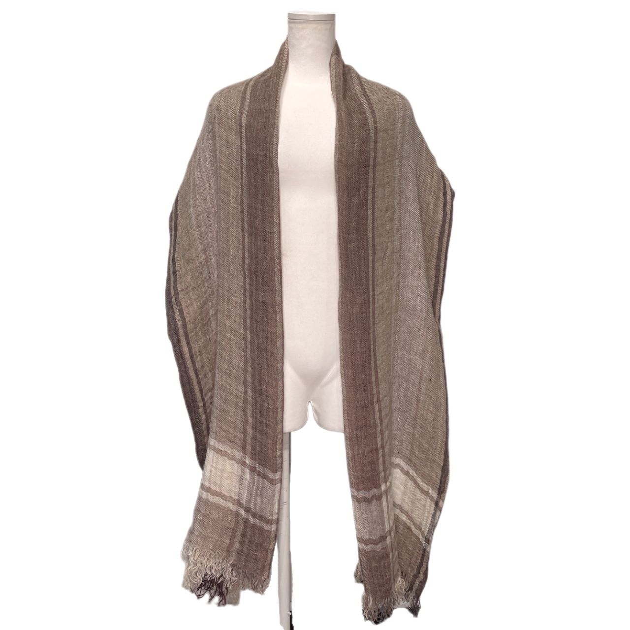 Brunello Cucinelli ブルネロクチネリ リネン大判ストール 麻ストール