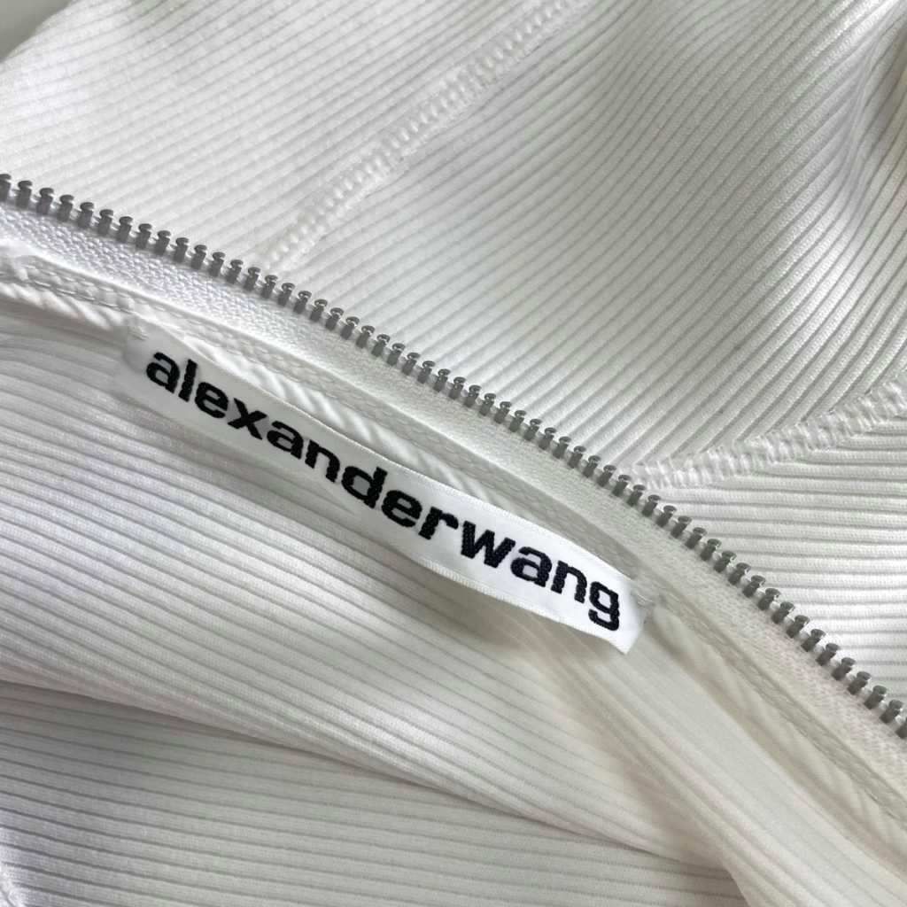 アレキサンダーワン ALEXANDER WANG ワンピース 背面ジップ 切替 リブ