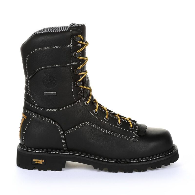 ジョージアブーツ メンズ シューズ ブーツ・レインブーツ Georgia Boots AMP LT Logger Low Mens Waterproof Work Boots Black ブラック