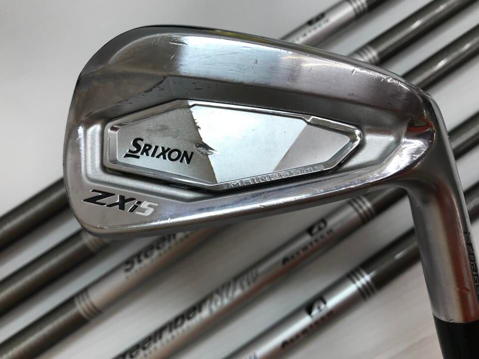 ダンロップ　【訳あり】SRIXON ZXi5　Steel Fiber i80 CW　Sフレックス　アイアンセット　中古　ゴルフドゥ！多摩ニュータウン店【最短即日発送】