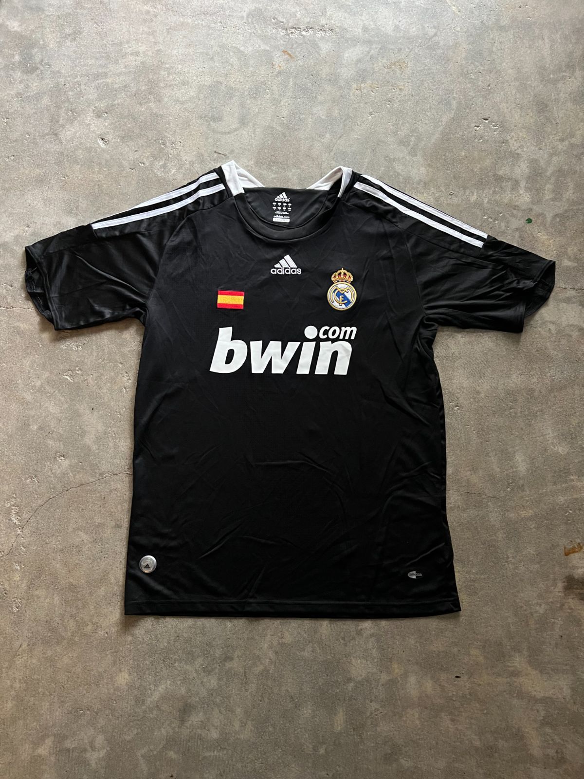 Real Madrid adidas アウェイユニフォーム ゲームシャツ L ブラック bwin