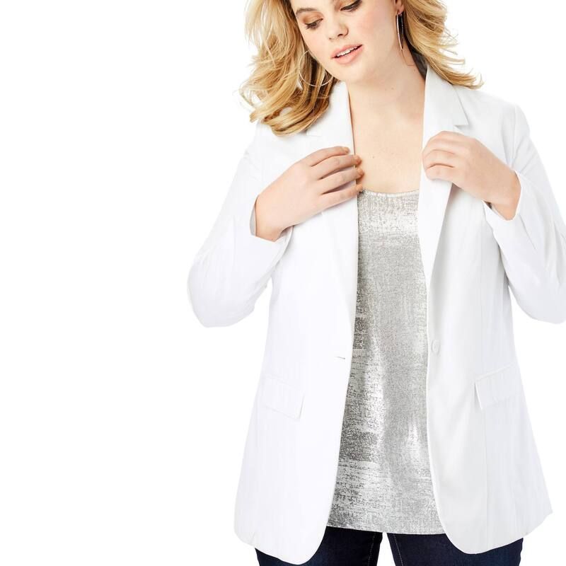 ロアマンズ レディース アウター ジャケット・ブルゾン プラスサイズ ブレザー Roamans Womens Plusize Relaxed Boyfriend Blazerich Burgundy
