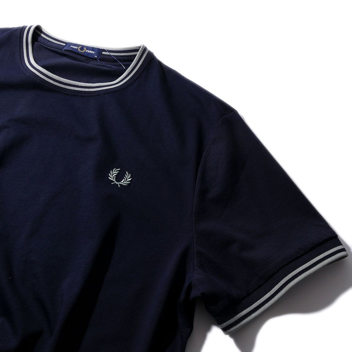 フレッドペリー ツインティップ Tシャツ M1588V T73 NAVY FRED PERRY メンズ レディース ユニセックス 半袖 2026年春夏 2026SS