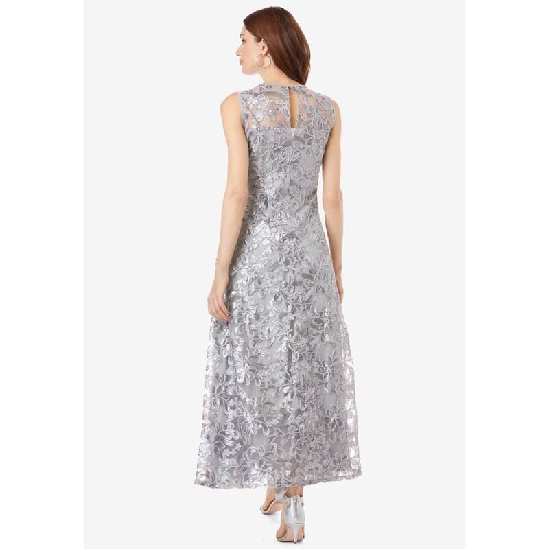 ロアマンズ レディース トップス ワンピース プラスサイズ レース Roamans Womens Plusize PlusSize Allover Lacembellished Shawl Gown ロアマンズ レディース トップス ワンピース プラスサイズ レース Roamans Womens Plusize PlusSize Allover Lacembellished Shawl Gown