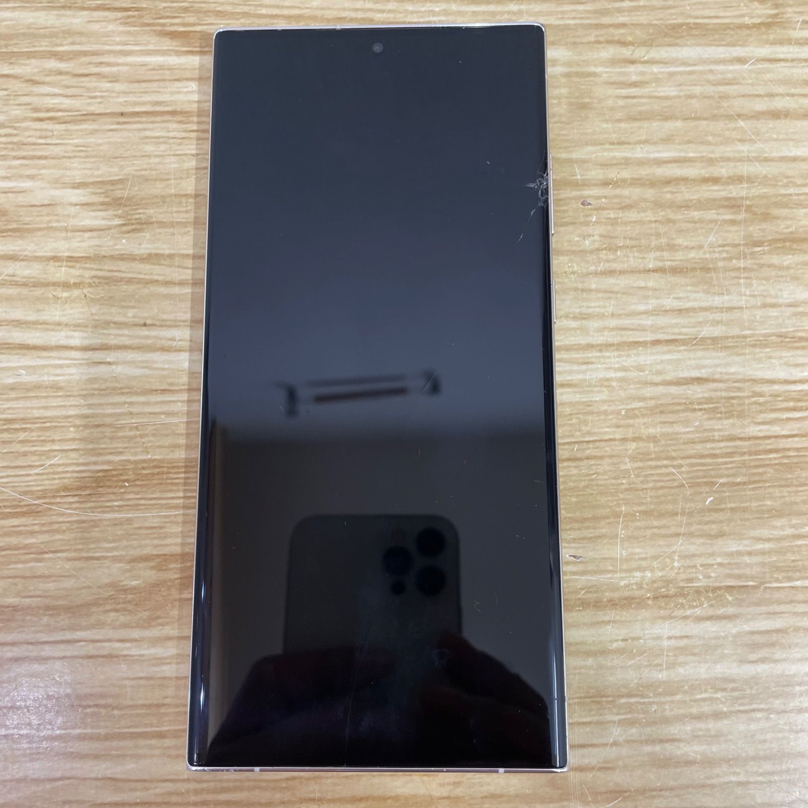 ■SAMSUNG サムスン SCG20 Galaxy S23 Ultra ギャラクシー 利用制限〇 画面割れ有り A26-2149