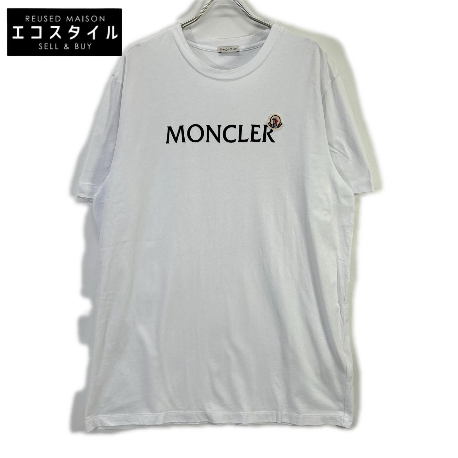MONCLER　モンクレール　J20918C00024 ホワイト フロントロゴ ショートスリーブカットソー　3XL