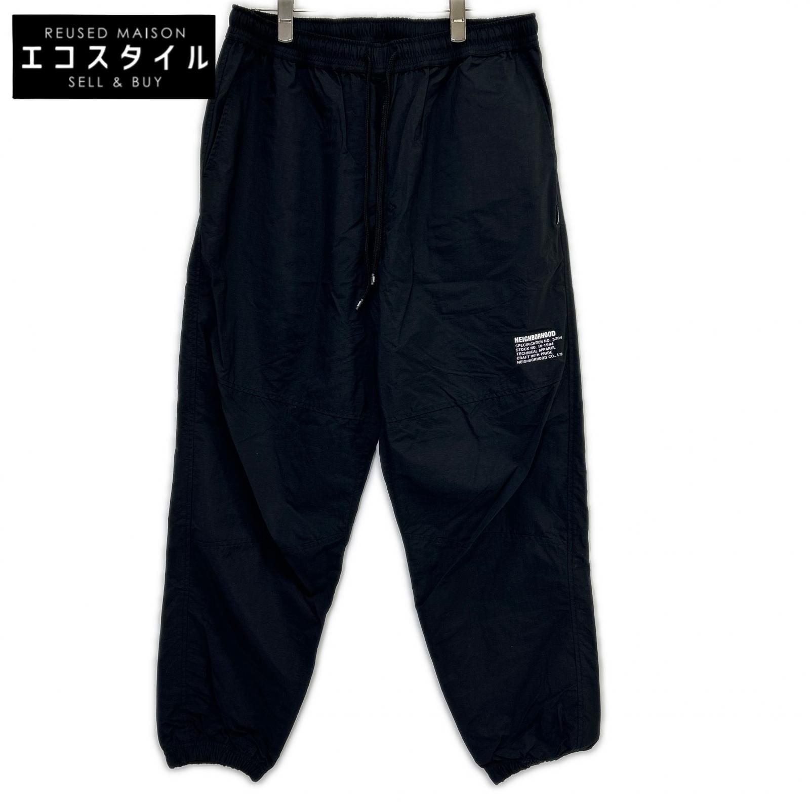 NEIGHBORHOOD　ネイバーフッド　231TSNH-PTM02 23SS ブラック PFU PANTS ナイロンドローストリングイージーパンツ　L