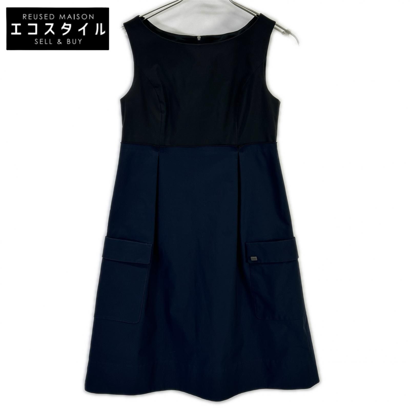 FOXEY NEW YORK　フォクシーニューヨーク　35606 バイカラー ドレス　38