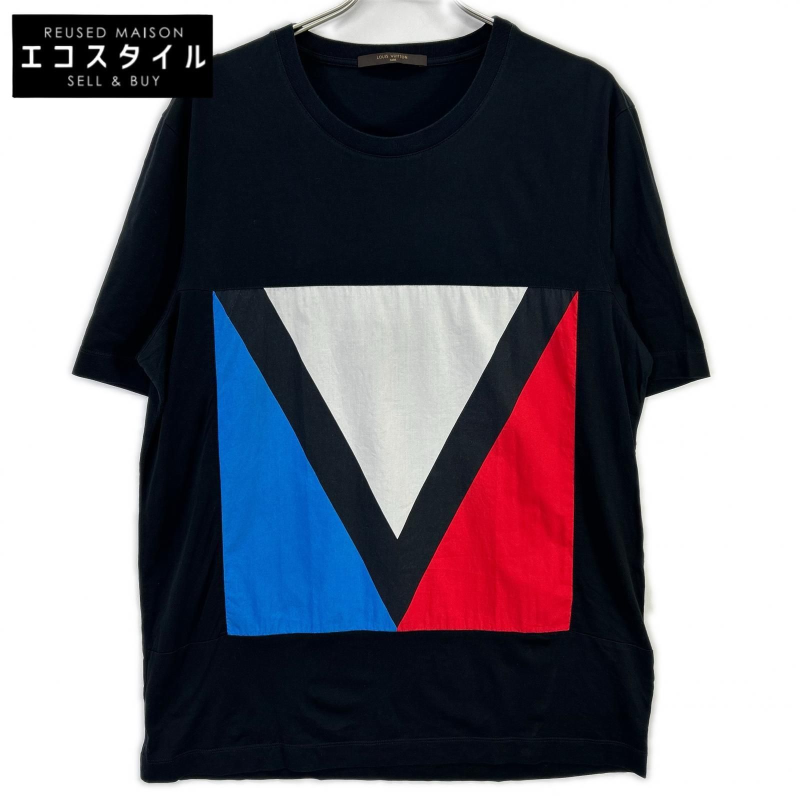 LOUIS VUITTON　ルイヴィトン　RM132M H4JR08JEZ ブラック アメリカズ カップTシャツ　XXL