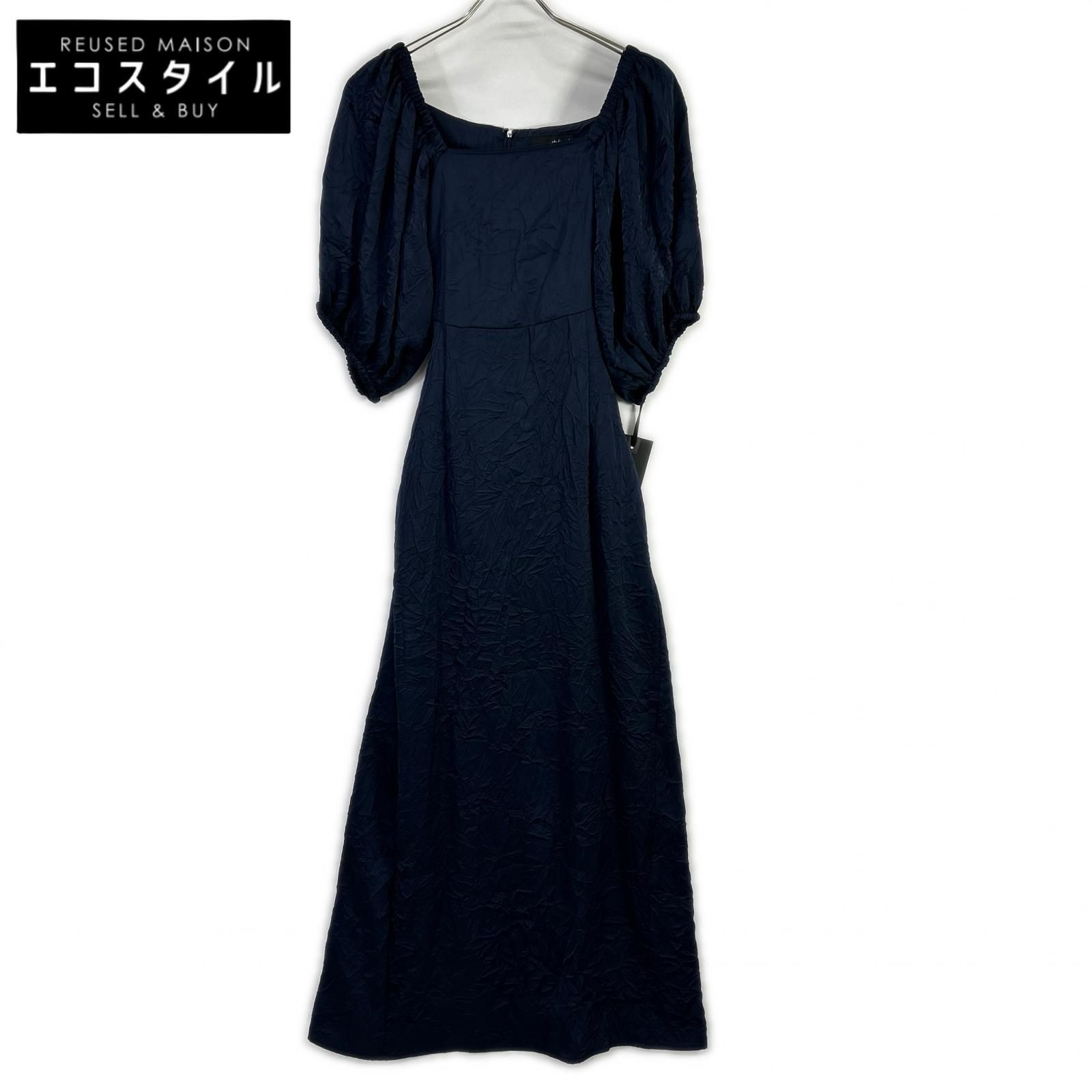 styling/　スタイリング　16WFO241080 24年製 ネイビー バルーンスリーブベルテッドワンピース　1 12,784円
