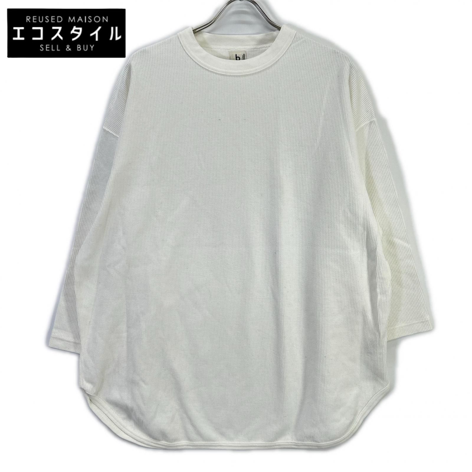 blurhms　ブラームス　ホワイト Rough & Smooth Thermal Baseball ワッフルカットソー