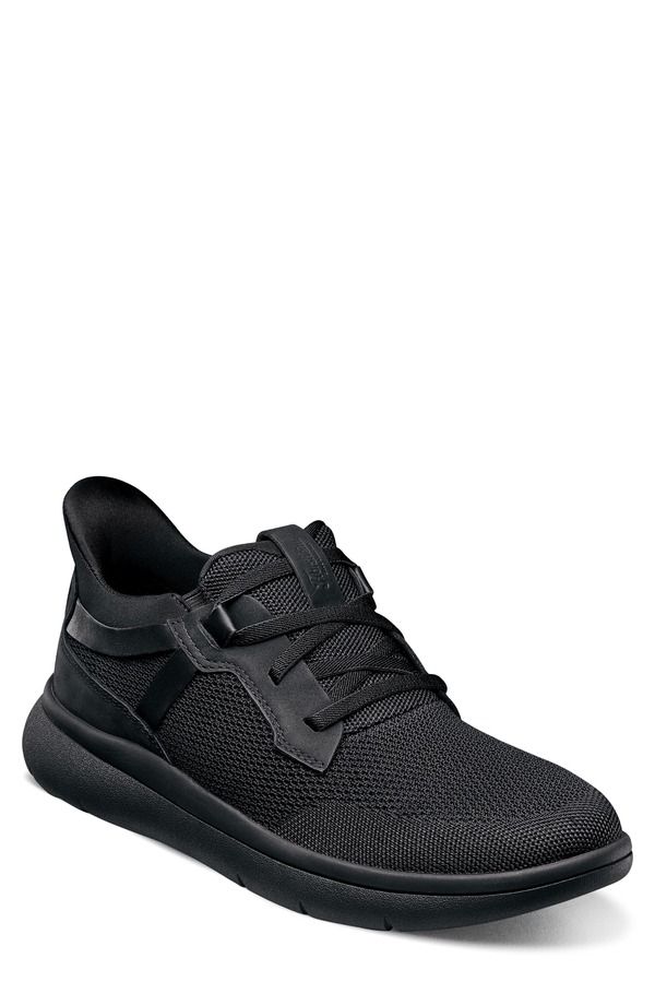 フローシャイム メンズ シューズ スニーカー ニット Florsheim Fleet Knit Elastic Sneaker Black ブラック