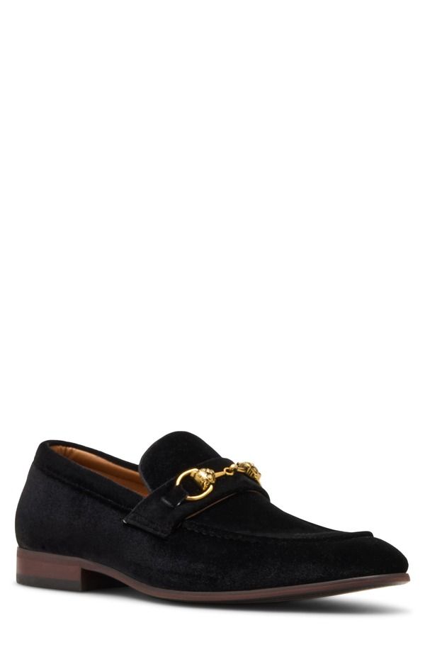 スティーブ マデン メンズ シューズ ベルベット ローファー Steve Madden Jandre Velvet Bit Loafer Black Velvet ブラック