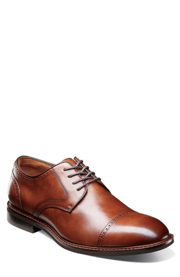 ステイシーアダムス メンズ シューズ ダービー キャップ Stacy Adams Bailey Cap Toe Derby Brandy