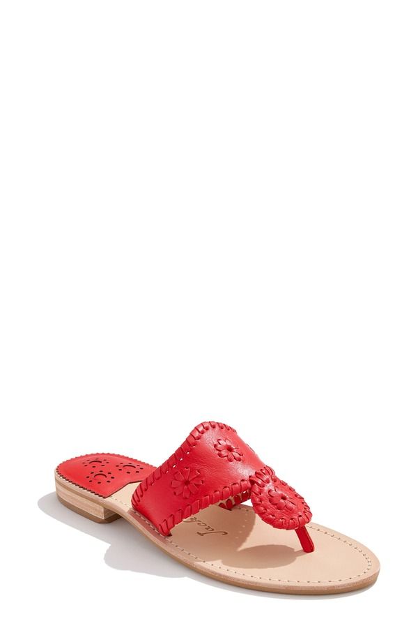 ジャックロジャース レディース シューズ サンダル Jack Rogers Jacks Flat Sandal Fired レッド