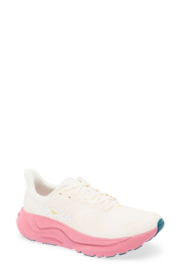 ホカオネオネ レディース シューズ スニーカー HOKArahi 8 Stability Running Shoe Alabaster Lingonberry