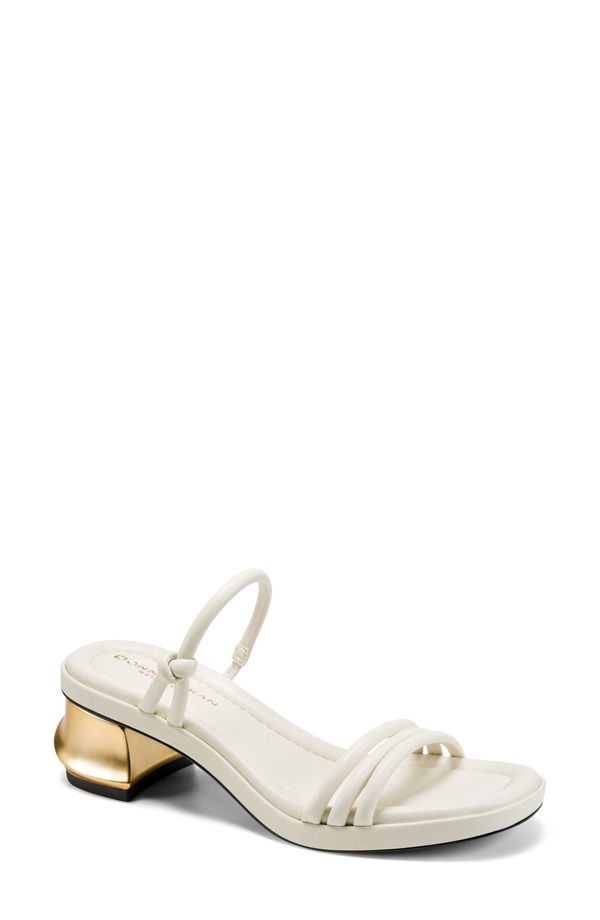 ダナ キャラン ニューヨーク レディース シューズ ヒール サンダル DKNY Tafeta Slide Sandal Ivory アイボリー