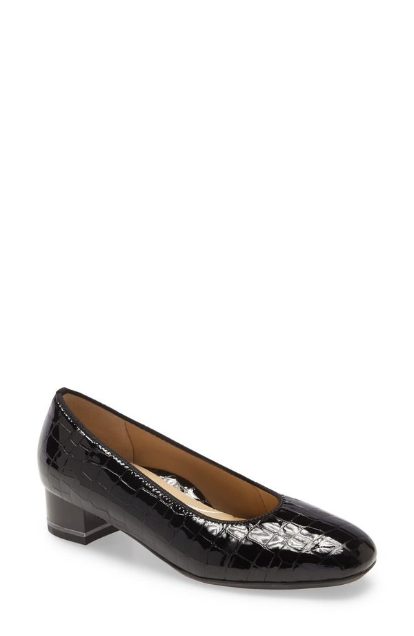 アラ レディース シューズ ヒール ara Gabrielle Pump Black Patent Leather ブラック