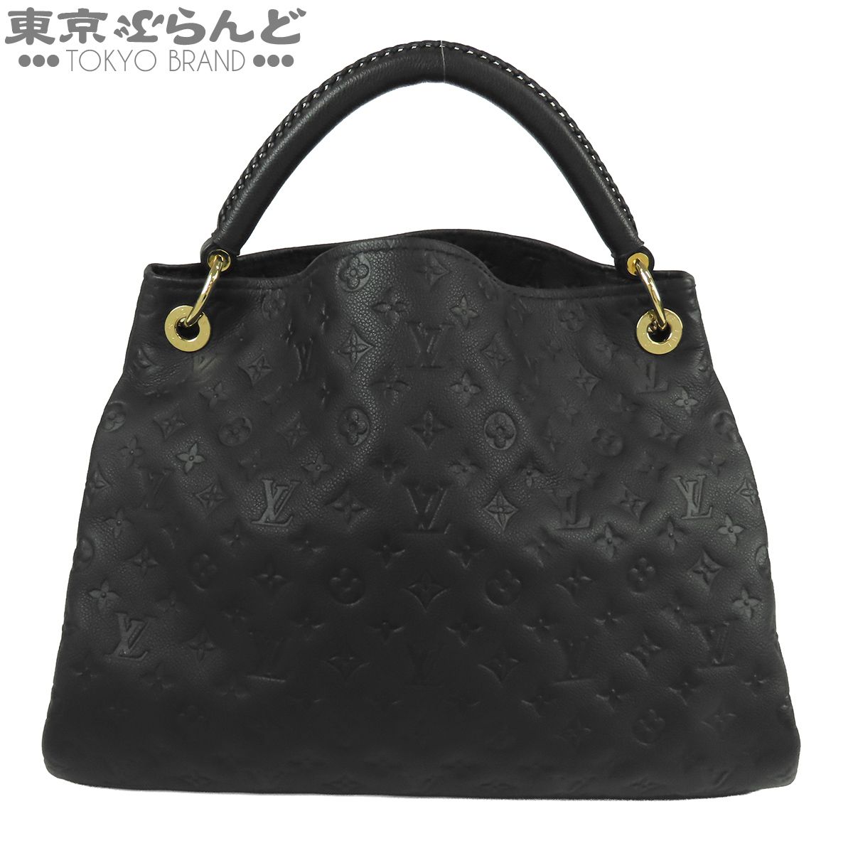 ルイヴィトン LOUIS VUITTON アーツィ MM M93448 アンフィニ 黒 モノグラムアンプラント ハンドバッグ セミショルダーバッグ ショルダーバッグ レディース 101866930