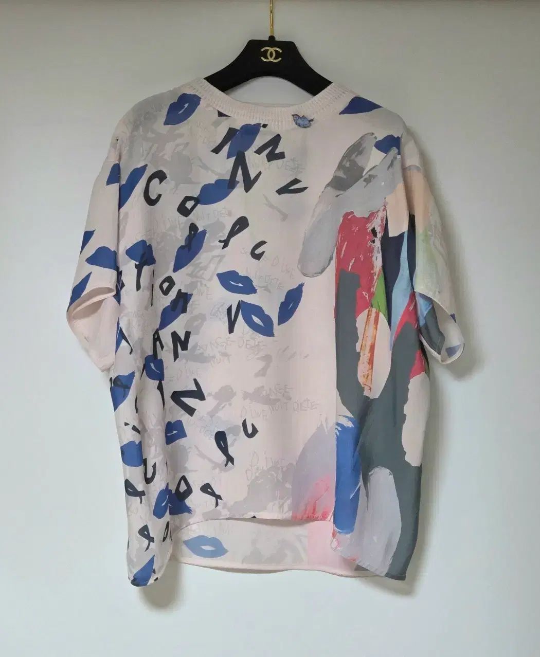 ランバンコレクション LANVIN COLLECTION プリント ブラウス